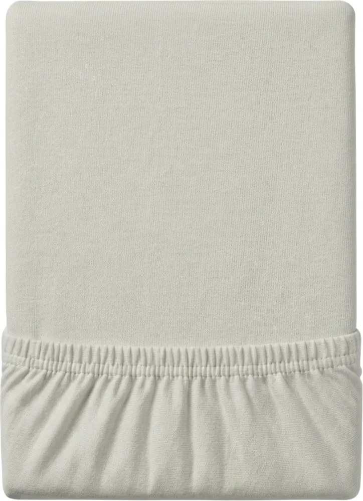 PrzytulneMieszkanie.pl Jersey prześcieradło EXCLUSIVE szarobeżowe 90 x 200 cm