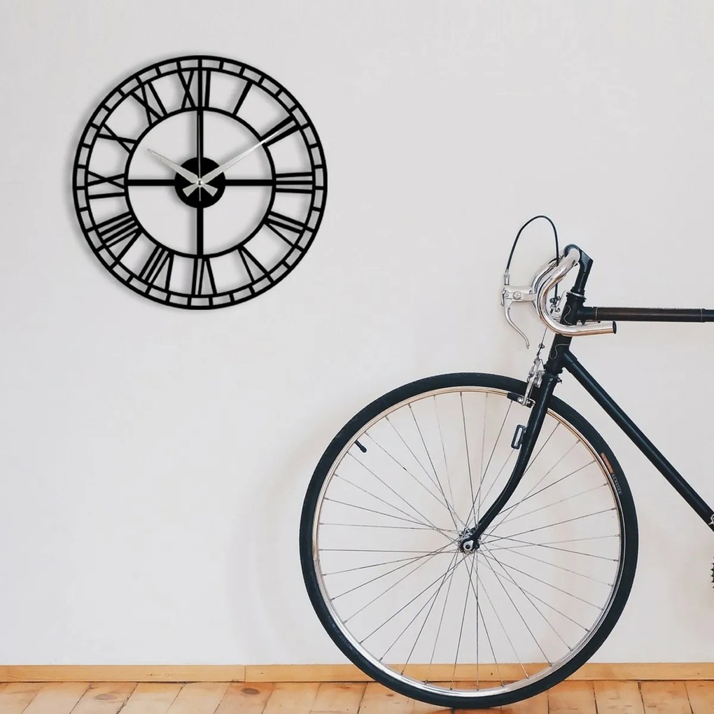 Zegar ścienny Enzoclock - S002 Black, 48 x 48 cm
