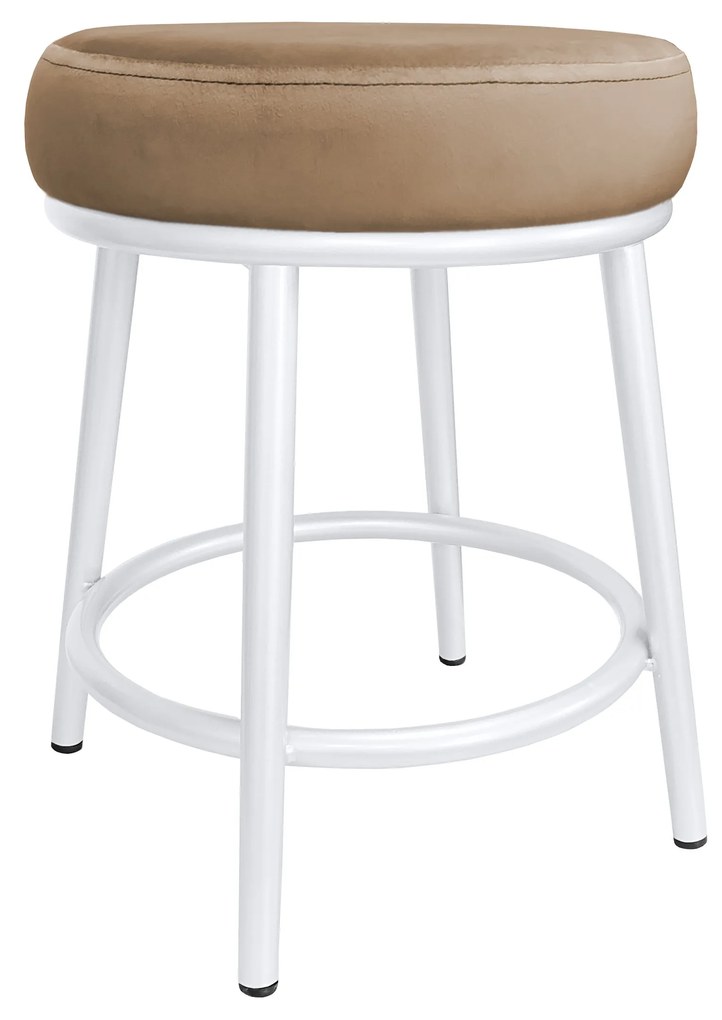 Taboret Ben noga metalowa biała MG06