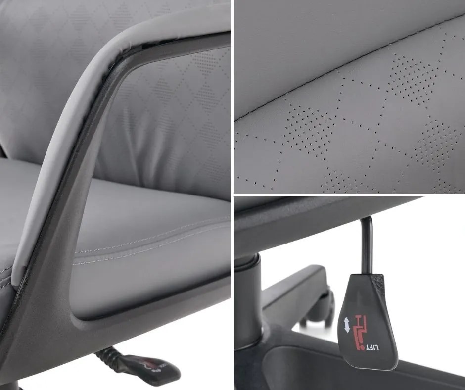 Fotel do gabinetu z ekoskóry Razor Halmar