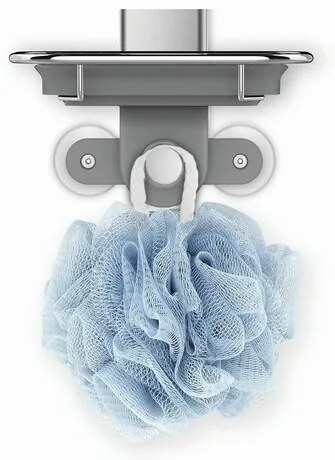 Simplehuman Regulowany uchwyt na drzwi prysznicowe z półkami