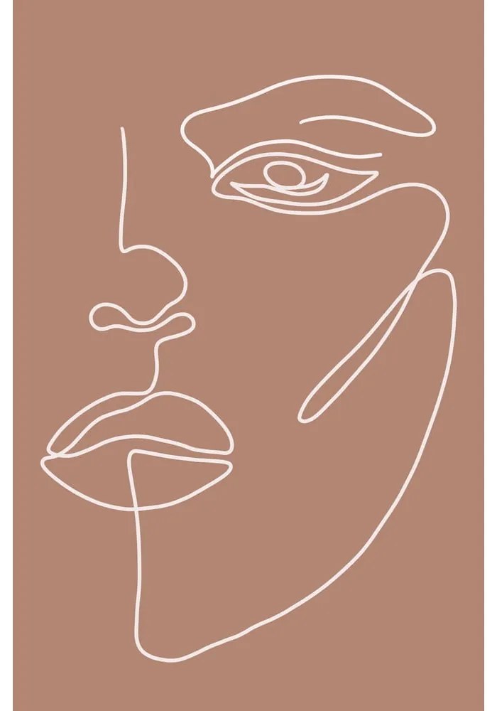 Plakat 29x41 cm Woman Face – Veronika Boulová