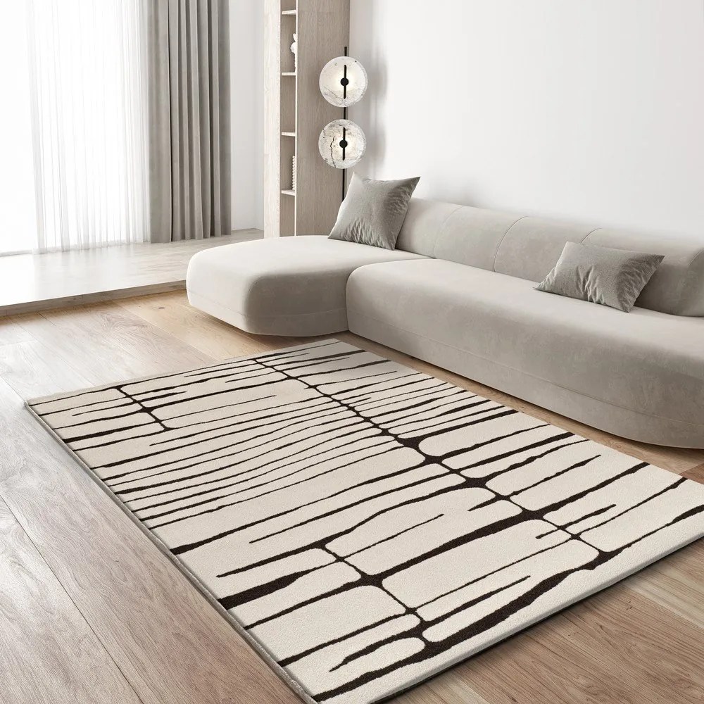 Kremowy dywan 133x190 cm Retro – Universal