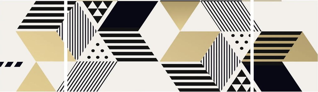Obraz - Kształty geometryczne N⁰1 (170x50 cm)