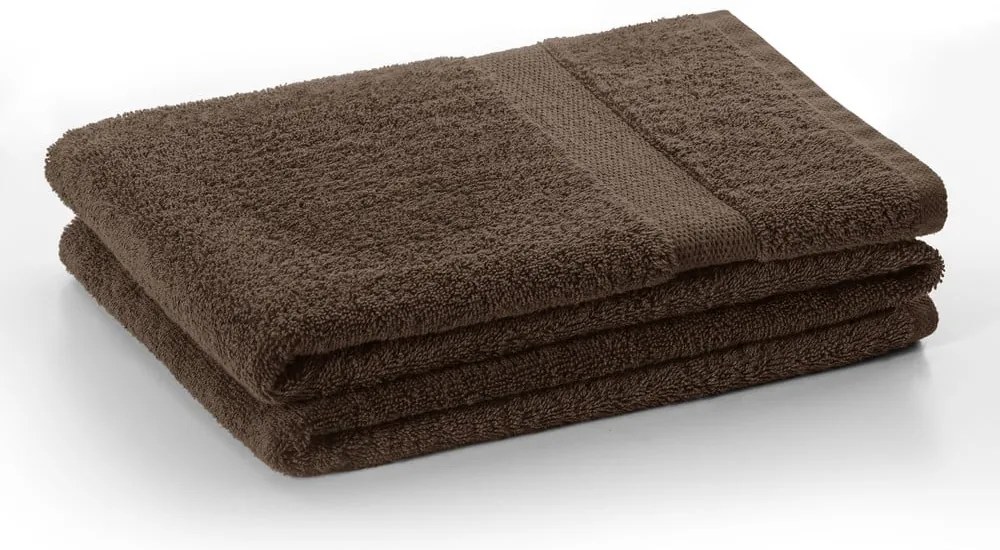Brązowy bawełniany ręcznik frotte 30x50 cm Marina – DecoKing