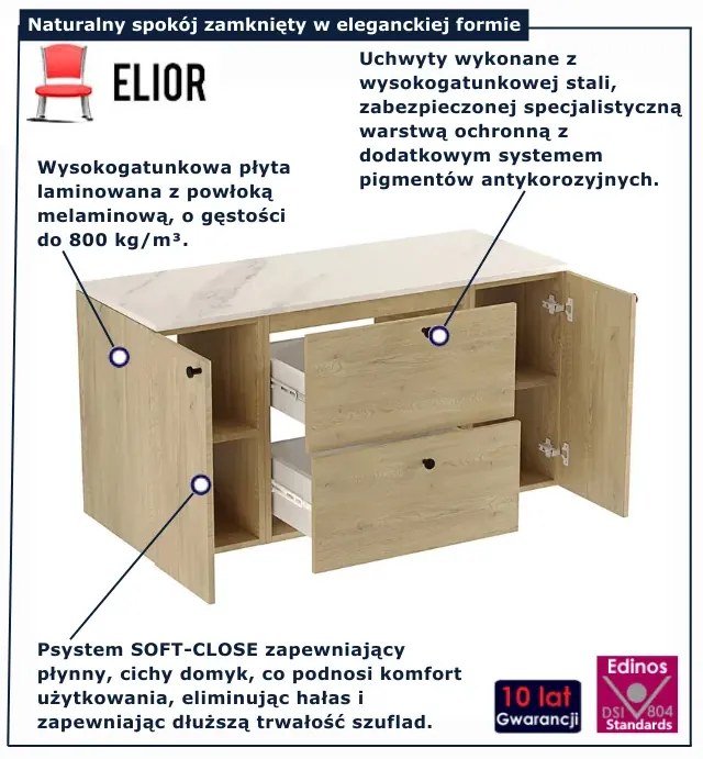 Szafka pod umywalkę nablatową dąb cremona 120 cm F6-Z25