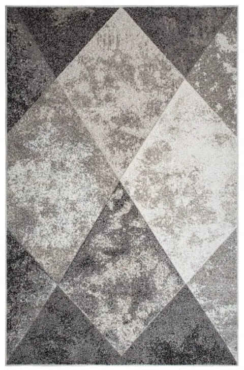 Dywan nowoczesny Perlage Romby beżowo-szary 80 cm x 150 cm