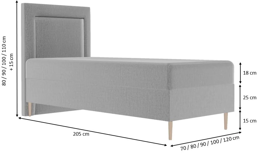 Łóżko dziecięco-młodzieżowe EDDY - 120x200