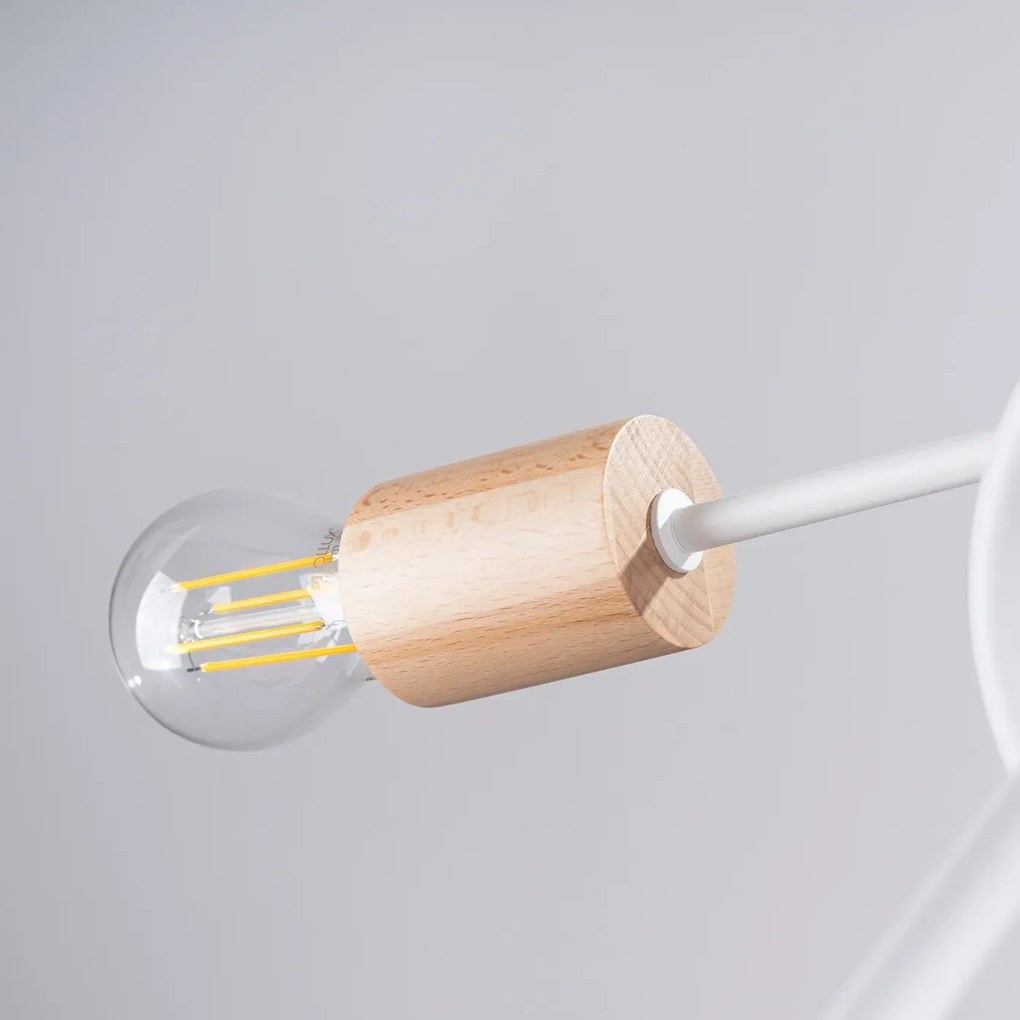 Żyrandol EMBER 5 biały SOLLUX  LIGHTING