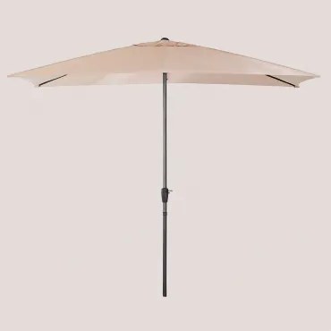 Parasol 200x300 Cm Z Tkaniny I Aluminium Itzal Lekki Róż Do Makijażu - Sklum