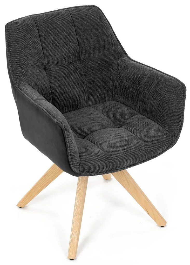 Zestaw krzeseł do jadalni HC-D7180 GREY2, 2 szt.