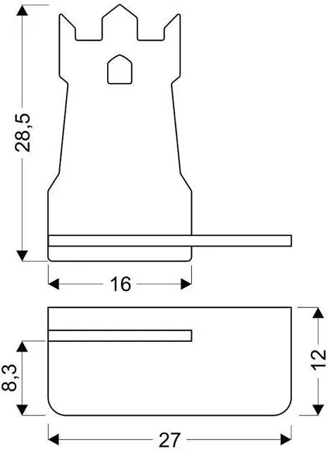 Niebieski kinkiet dziecięcy wieża - 4X K025 D3-M21