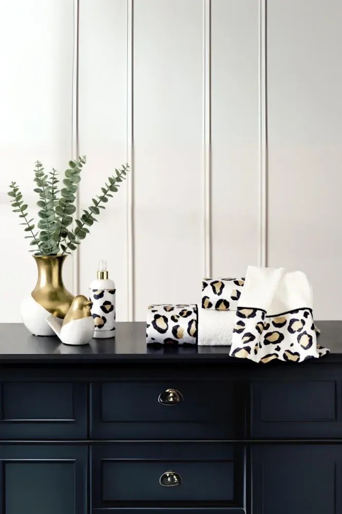 Podarunkowy zestaw ręczników CHEETAH, 3 szt Biały