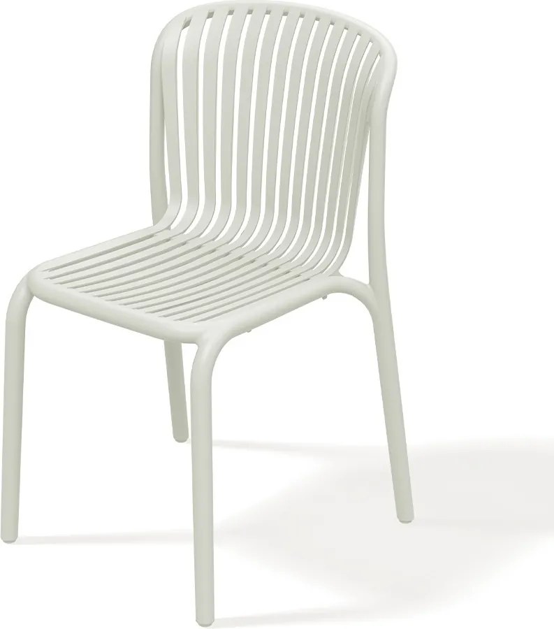 Plastikowe krzesło do ogrodu Brene, bez podłokietników