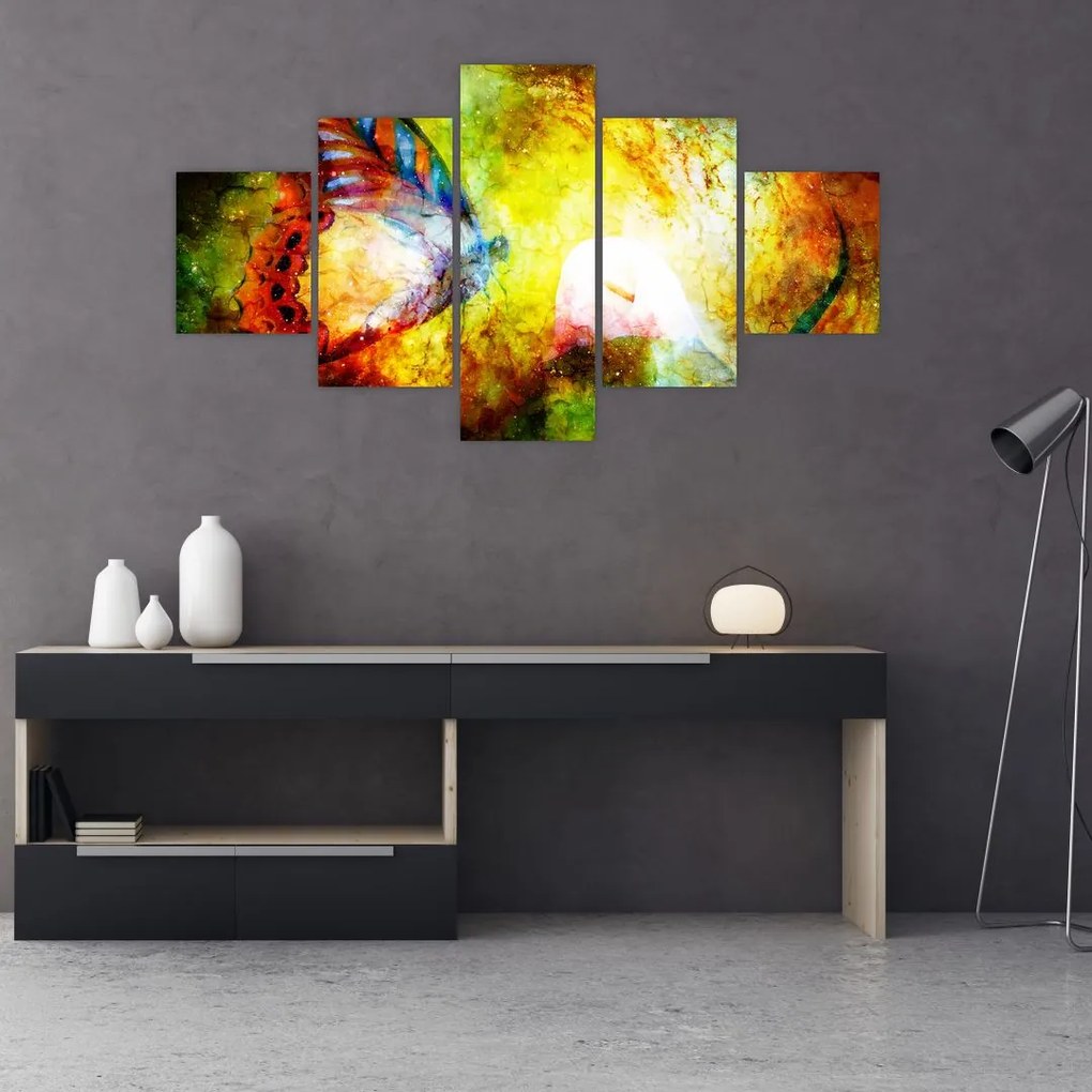 Obraz - Kosmiczny motyl (125x70 cm)