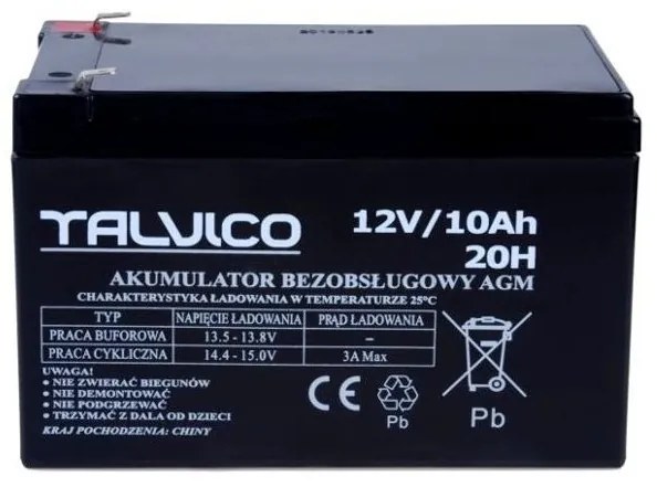 Akumulator żelowy do auta na akumulator 12v10ah