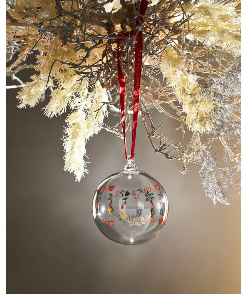 Szklana ręcznie dmuchana bombka ø 6,5 cm Ann-Sofi Romme Annual Christmas Bauble – Holmegaard