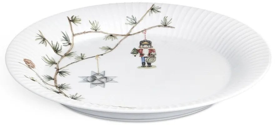 Biały porcelanowy talerz ze świątecznym motywem ø 27 cm Hammershøi Christmas – Kähler Design