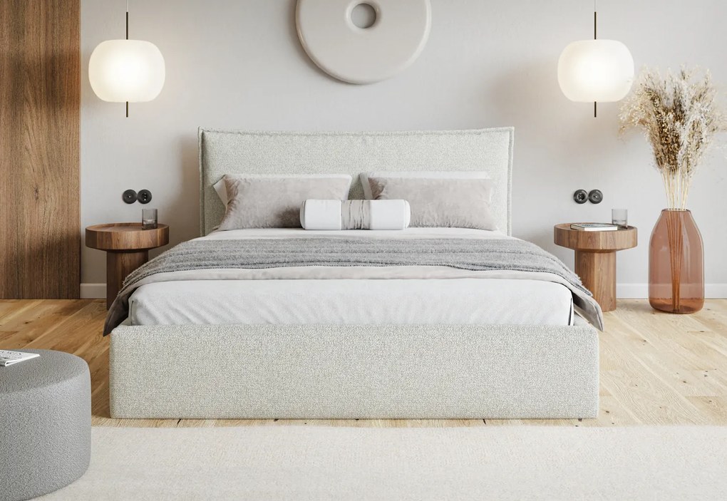 Łóżko Slim 14 z pojemnikiem i stelażem 180x200 cm, kolor Puente 03