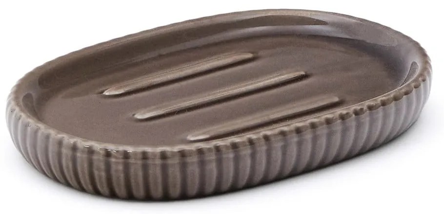 Ciemnobrązowa ceramiczna mydelniczka Selime – Kave Home