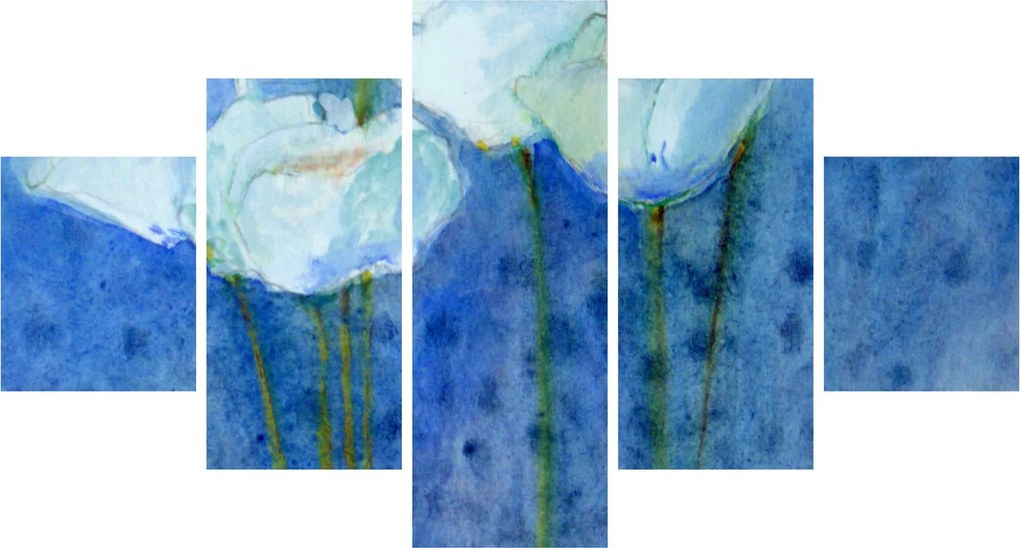 Obraz - Białe tulipany (125x70 cm)