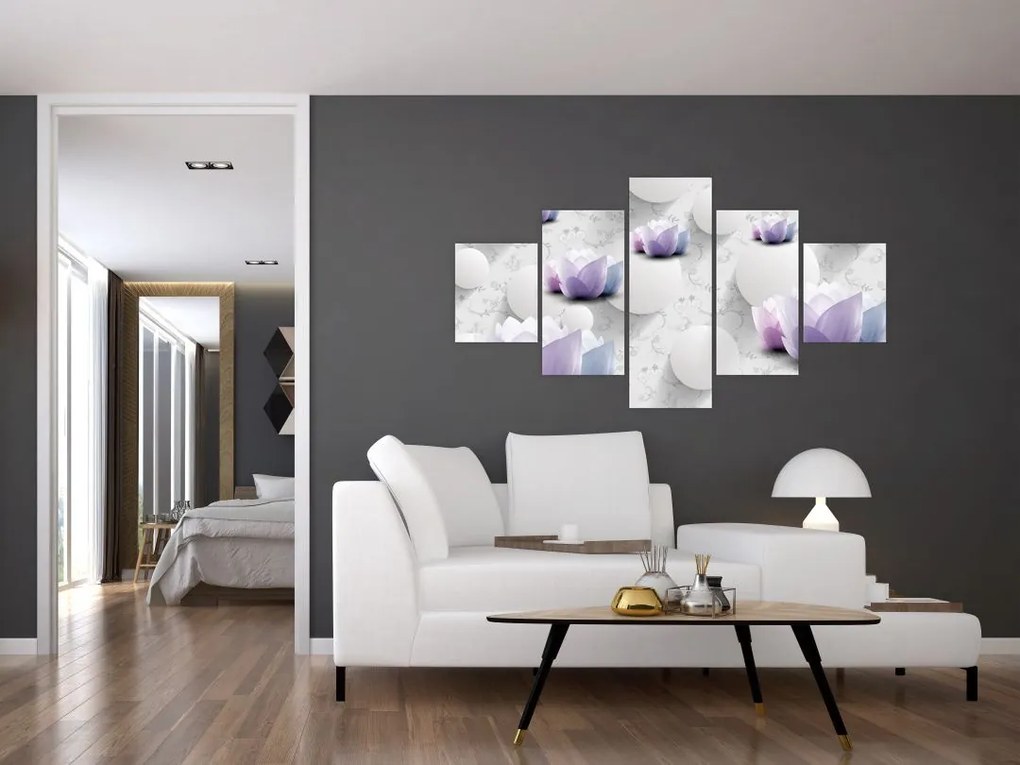 Obraz z kwiatami (125x70 cm)
