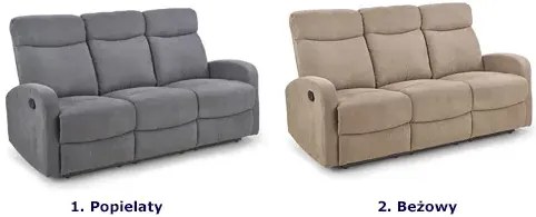 Trzyosobowa sofa rozkładana Kafi 4X - popielata