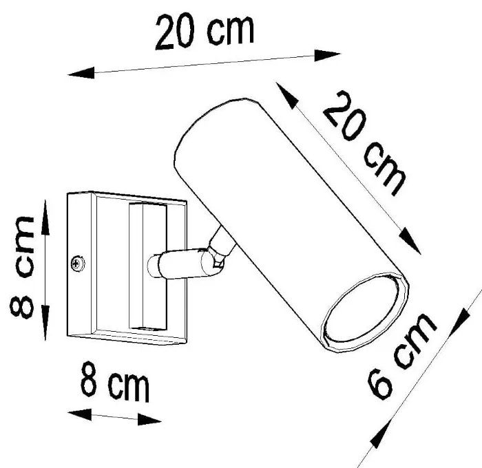Biały kinkiet Mira – Nice Lamps
