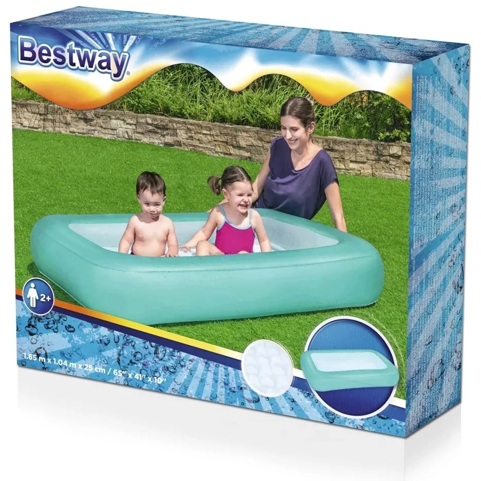 Dmuchany basen Bestway, zielony, 165 x 104 x 25 cm