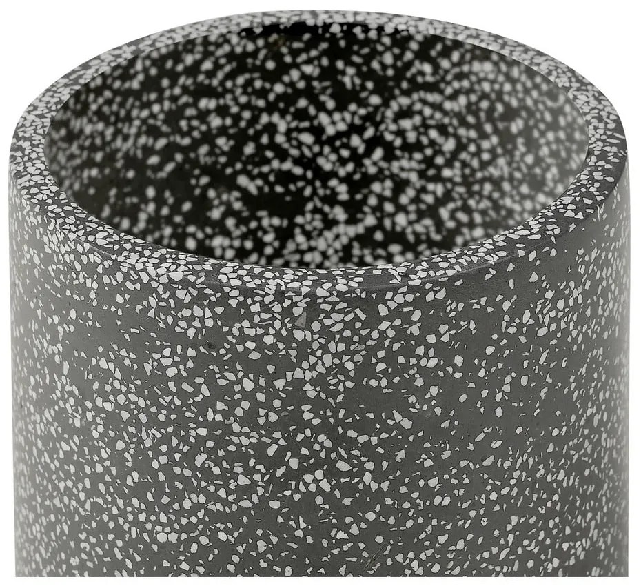 Ciemnoszara doniczka Bonami Selection Terrazzo, ø 34 cm