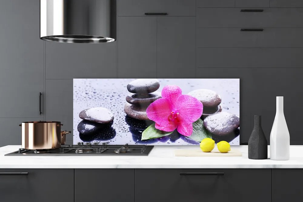 Panel Szklany Malarska Interpretacja Orchidei