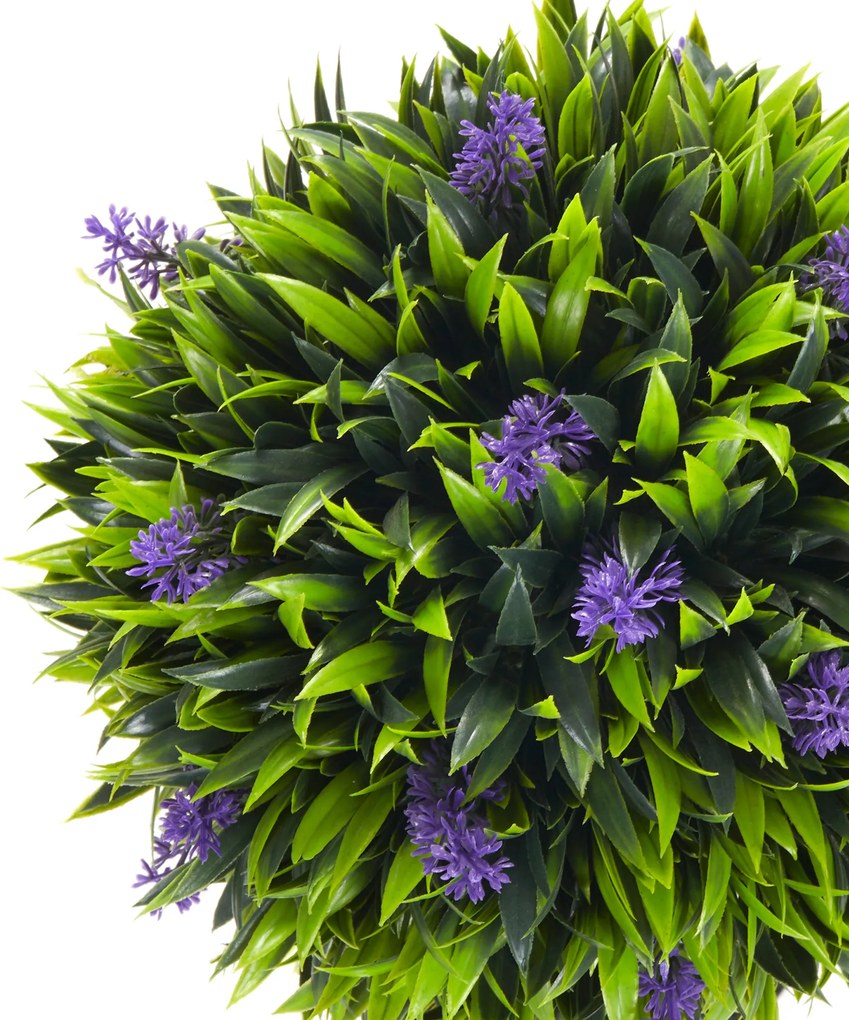 HOMCOM Zestaw 2 Sztucznych Roślin Lawenda 60cm Dekoracyjne Rośliny do Pokoju Zielony | Aosom PL