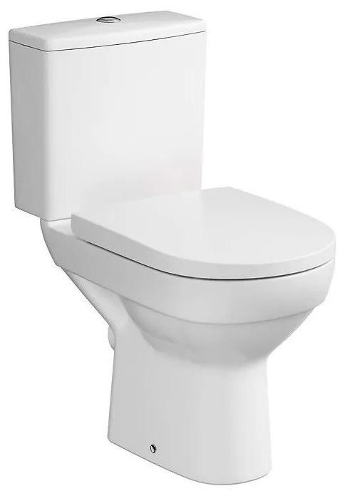 Cersanit K35-035 - Stojąca miska WC z deską CITY, ceramika/biała