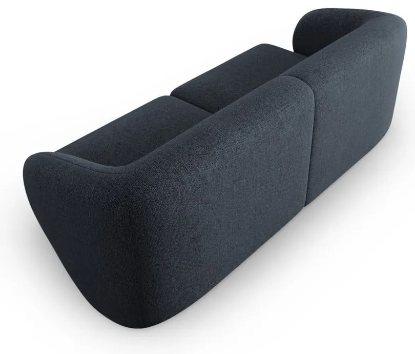 Niebieska sofa z tkaniny szenilowej 188 cm Paolo – Milo Casa