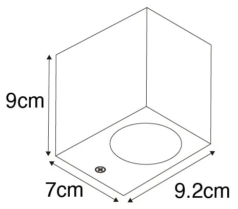 Winylowa lampa ścienna antyczne złoto plastik - Baleno