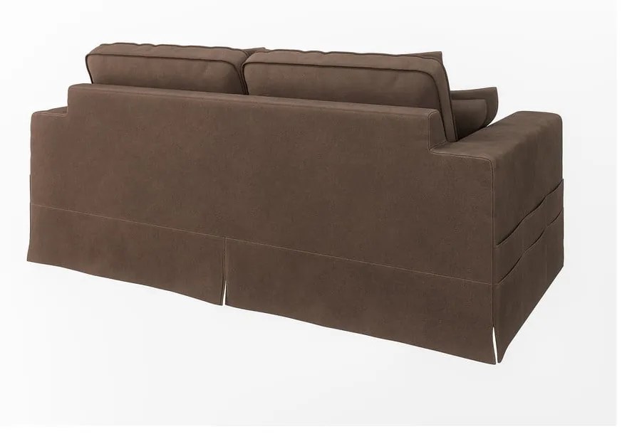 Ciemnobrązowa sofa 196 cm Nora – Ropez