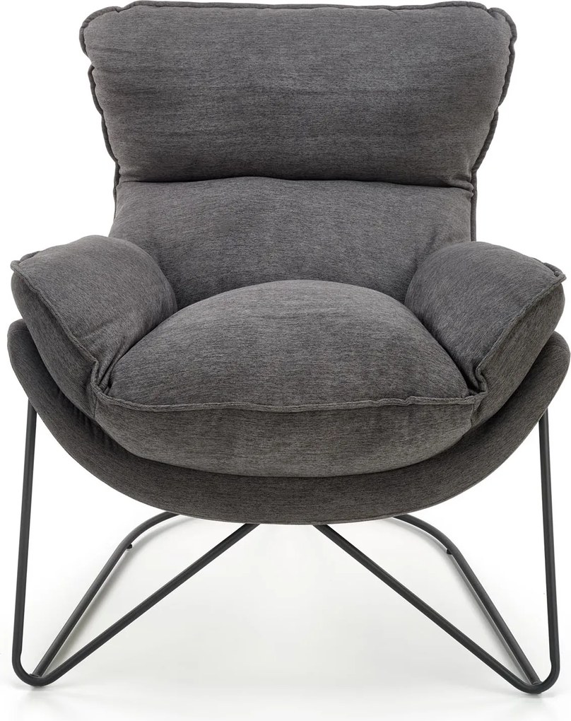 Fotel wypoczynkowy z grubym siedziskiem Volker