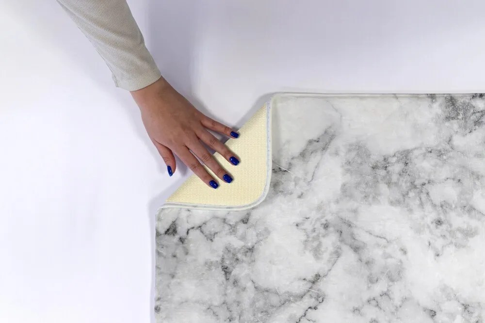 Dywanik łazienkowy Dywanik łazienkowy Biały marmur