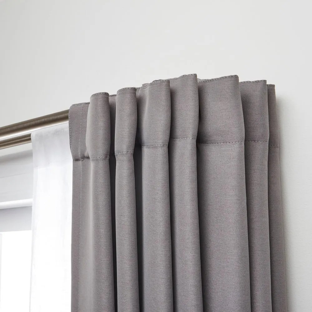 Stalowy podwójny regulowany karnisz 122 - 224 cm Twilight – Umbra