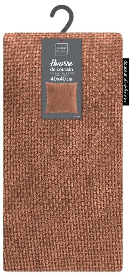 Poszewka na poduszkę z szenilu 40x40 cm Leo – douceur d'intérieur