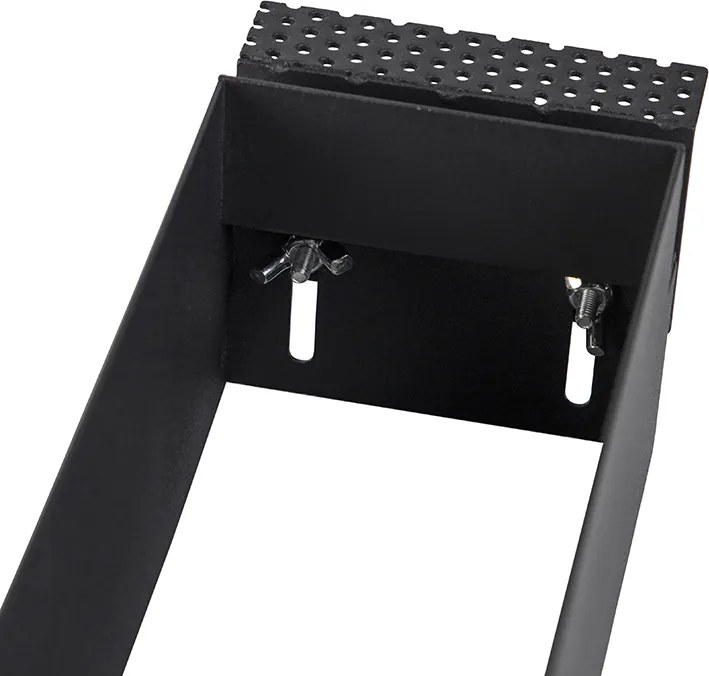 Wpuszczany reflektor czarny, regulowany i obracany, bez obramowania, 3-punktowy - Oneon