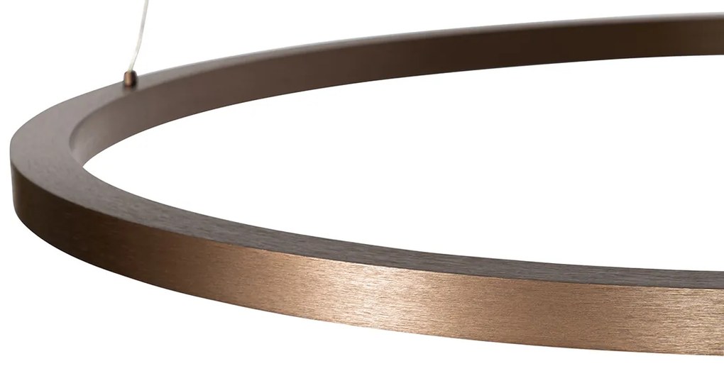 Lampa wisząca brązowa 80 cm zdiodą LED z3-stopniowym ściemniaczem - GirelloDesignerski Oswietlenie wewnetrzne