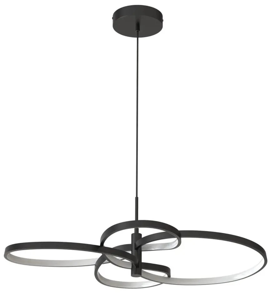 Lampa wisząca na lince RIBBON LED/37W/230V 4000K czarna