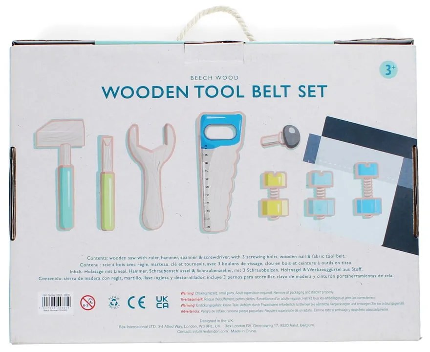 Zestaw narzędzi dziecięcych Tool Belt Playset – Rex London