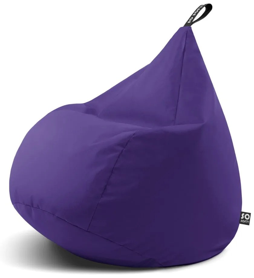 Fioletowy worek do siedzenia Drop L – So Soft?
