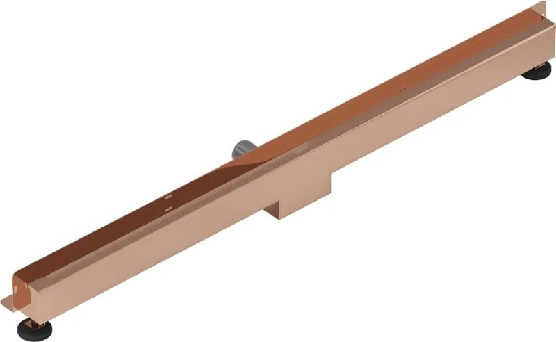 Mexen Flat Wall odpływ liniowy ścienny 2w1 120 cm, różowe złoto - 1630120