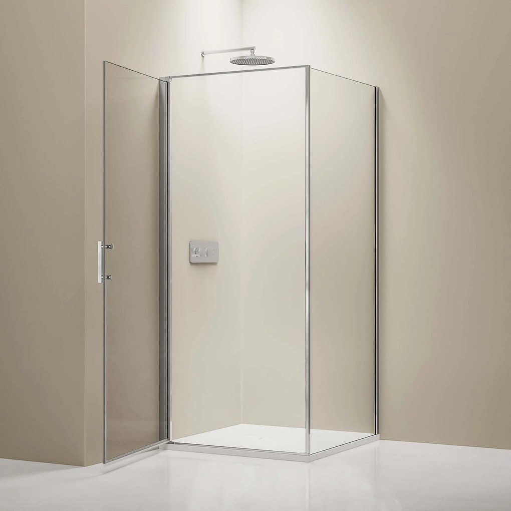 Kabina prysznicowa narożna EX416 szkło bezpieczne ESG 8 mm - powłoka NANO – 100x100x195 cm
