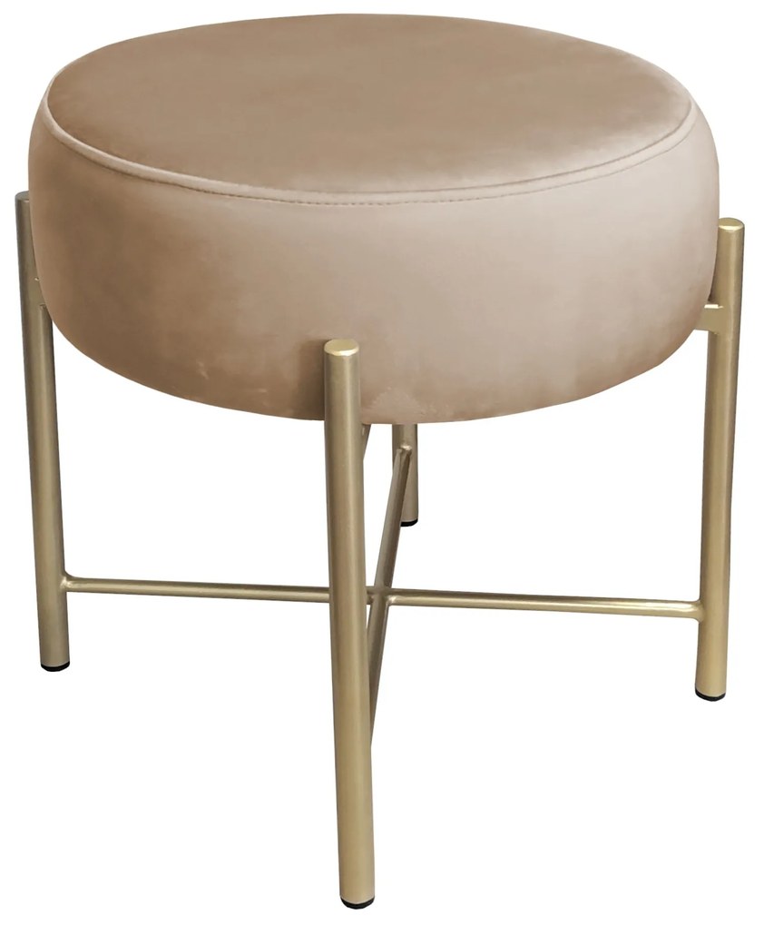 Taboret Pola noga metalowa złota MG06