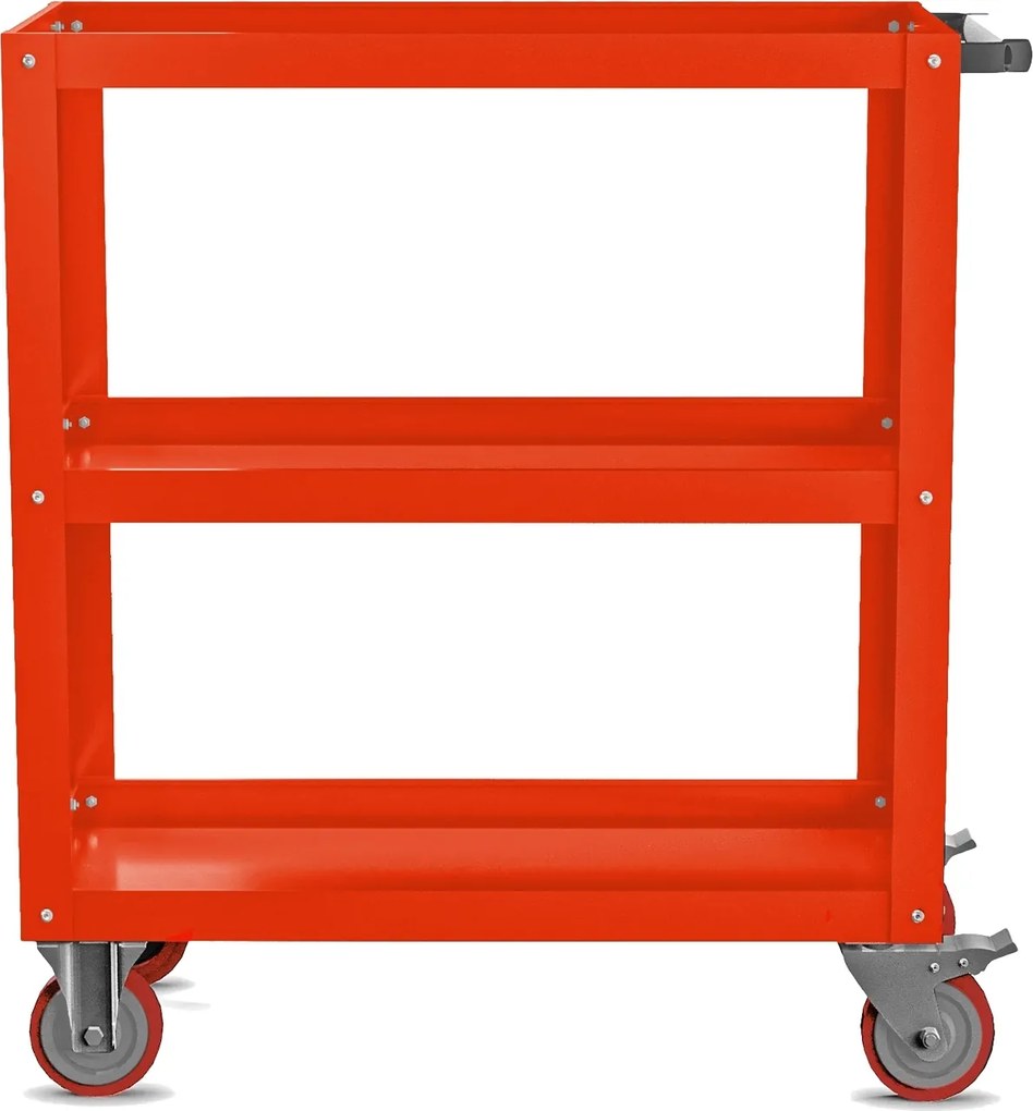 Metalowy wózek narzędziowy do warsztatu Hugo 70x40x81,6 cm czerwony