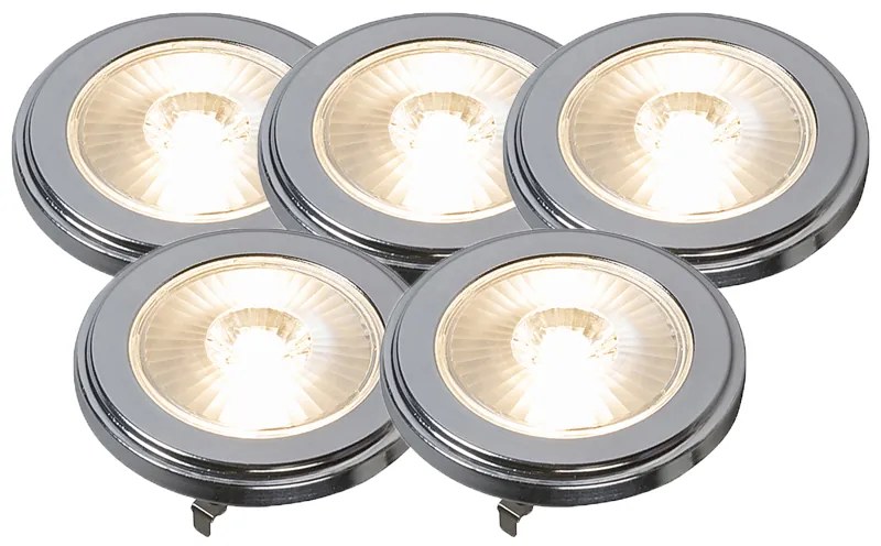 Zestaw 5 ściemnialnych żarówek LED G53 AR111 9W 650lm 3000K